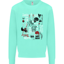 Zombie Halloween Vampire Dracular Skull Kids Sweatshirt Jumper Peppermint