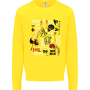Zombie Halloween Vampire Dracular Skull Kids Sweatshirt Jumper Yellow