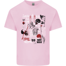 Zombie Halloween Vampire Dracular Skull Kids T-Shirt Childrens Light Pink