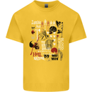 Zombie Halloween Vampire Dracular Skull Kids T-Shirt Childrens Yellow