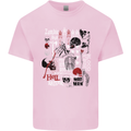 Zombie Halloween Vampire Dracular Skull Mens Cotton T-Shirt Tee Top Light Pink
