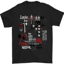 Zombie Halloween Vampire Dracular Skull Mens T-Shirt Cotton Gildan Black