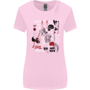 Zombie Halloween Vampire Dracular Skull Womens Wider Cut T-Shirt Light Pink