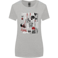 Zombie Halloween Vampire Dracular Skull Womens Wider Cut T-Shirt Sports Grey