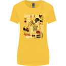 Zombie Halloween Vampire Dracular Skull Womens Wider Cut T-Shirt Yellow