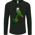 Zombie Selfie Funny Halloween Horror Mens Long Sleeve T-Shirt Black