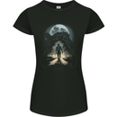 Zombie Street Halloween Womens Petite Cut T-Shirt Black
