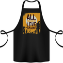 Zombie Teacher Love Brains Halloween Funny Cotton Apron 100% Organic Black