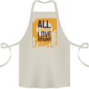 Zombie Teacher Love Brains Halloween Funny Cotton Apron 100% Organic Natural