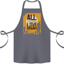 Zombie Teacher Love Brains Halloween Funny Cotton Apron 100% Organic Steel