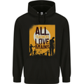 Zombie Teacher Love Brains Halloween Funny Mens 80% Cotton Hoodie Black