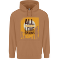 Zombie Teacher Love Brains Halloween Funny Mens 80% Cotton Hoodie Caramel Latte