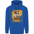Zombie Teacher Love Brains Halloween Funny Mens 80% Cotton Hoodie Royal Blue