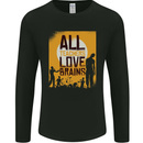 Zombie Teacher Love Brains Halloween Funny Mens Long Sleeve T-Shirt Black