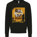 Zombie Teacher Love Brains Halloween Funny Mens Sweatshirt Jumper Black