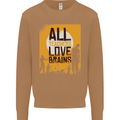 Zombie Teacher Love Brains Halloween Funny Mens Sweatshirt Jumper Caramel Latte