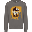 Zombie Teacher Love Brains Halloween Funny Mens Sweatshirt Jumper Charcoal