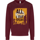 Zombie Teacher Love Brains Halloween Funny Mens Sweatshirt Jumper Maroon