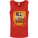 Zombie Teacher Love Brains Halloween Funny Mens Vest Tank Top Red