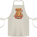 Zombie Teddy Bear Halloween Gothic Murder Cotton Apron 100% Organic Natural