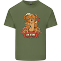 Zombie Teddy Bear Halloween Gothic Murder Mens Cotton T-Shirt Tee Top Military Green