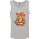 Zombie Teddy Bear Halloween Gothic Murder Mens Vest Tank Top Sports Grey