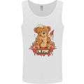 Zombie Teddy Bear Halloween Gothic Murder Mens Vest Tank Top White