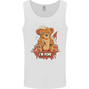 Zombie Teddy Bear Halloween Gothic Murder Mens Vest Tank Top White