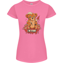Zombie Teddy Bear Halloween Gothic Murder Womens Petite Cut T-Shirt Azalea