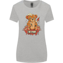 Zombie Teddy Bear Halloween Gothic Murder Womens Wider Cut T-Shirt Sports Grey