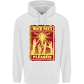 Zombies More Beer Please Funny Alcohol Childrens Kids Hoodie White