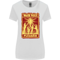Zombies More Beer Please Funny Alcohol Womens Wider Cut T-Shirt White